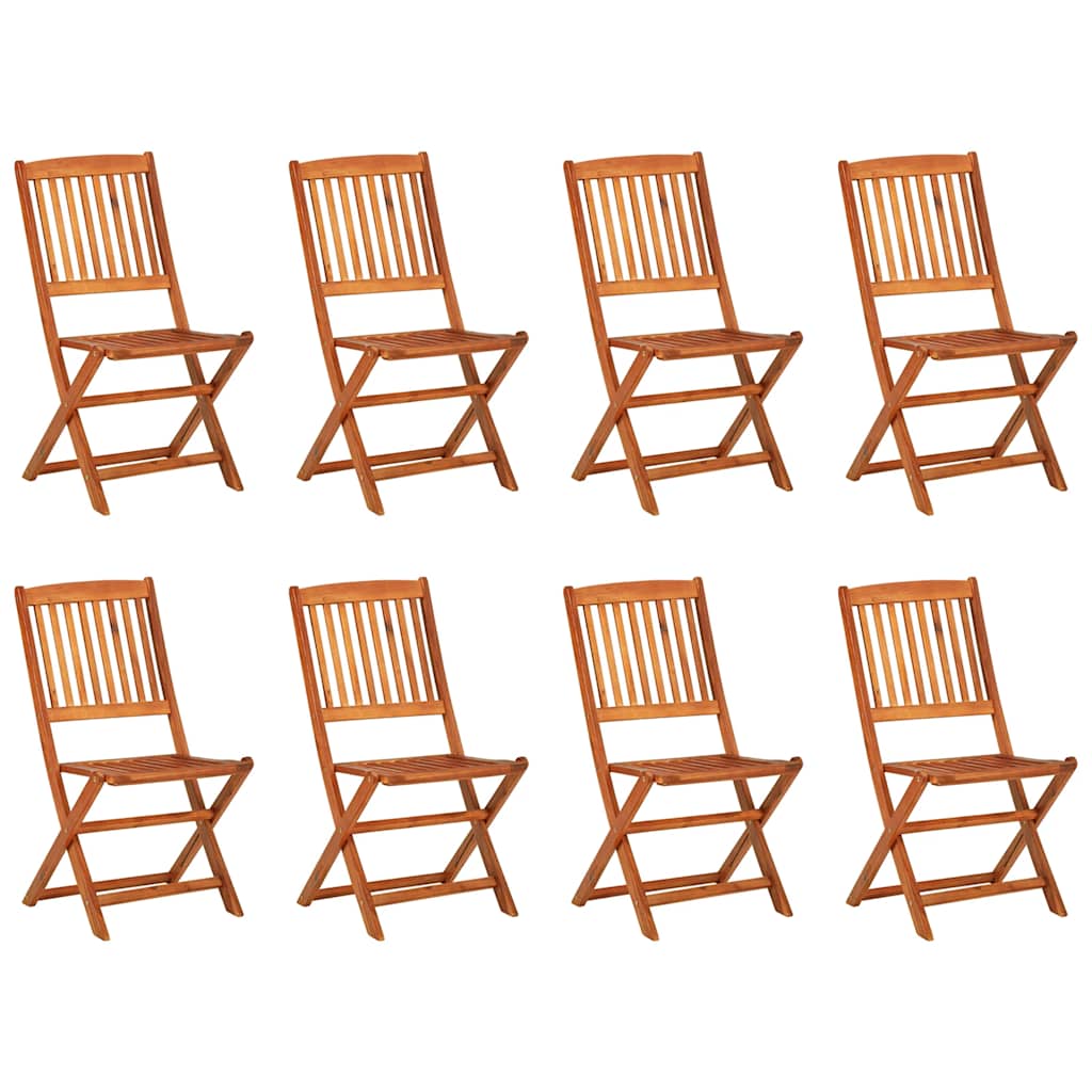 vidaXL 9 Piece Garden Dining Set 220x90x75 cm Solid Wood Acacia