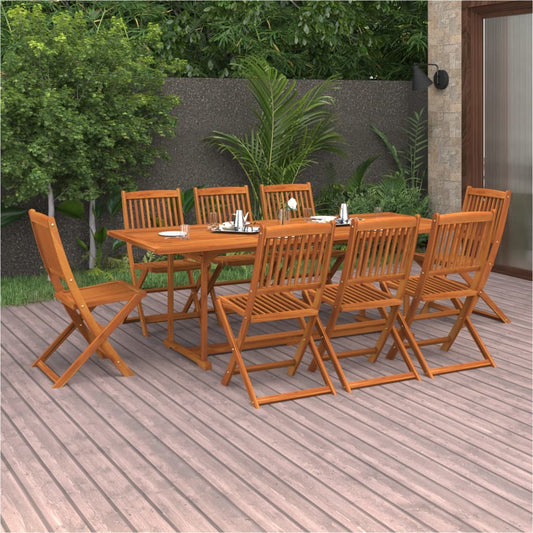 vidaXL Dining Set | Brown | Solid Acacia wood | Large | Dining Set | Rectangular