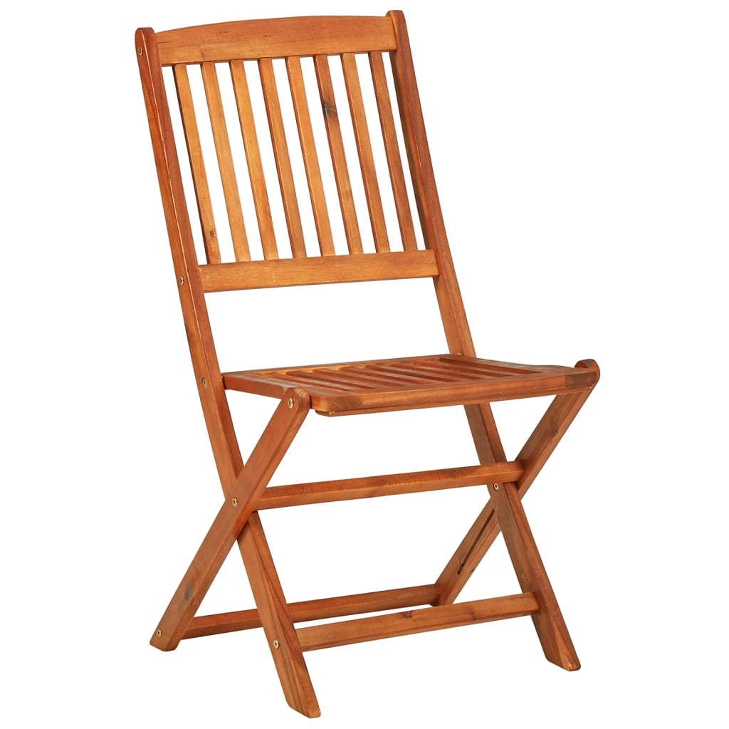vidaXL Dining Set | Brown | Solid Acacia Wood | Large | Foldable | Dining Set
