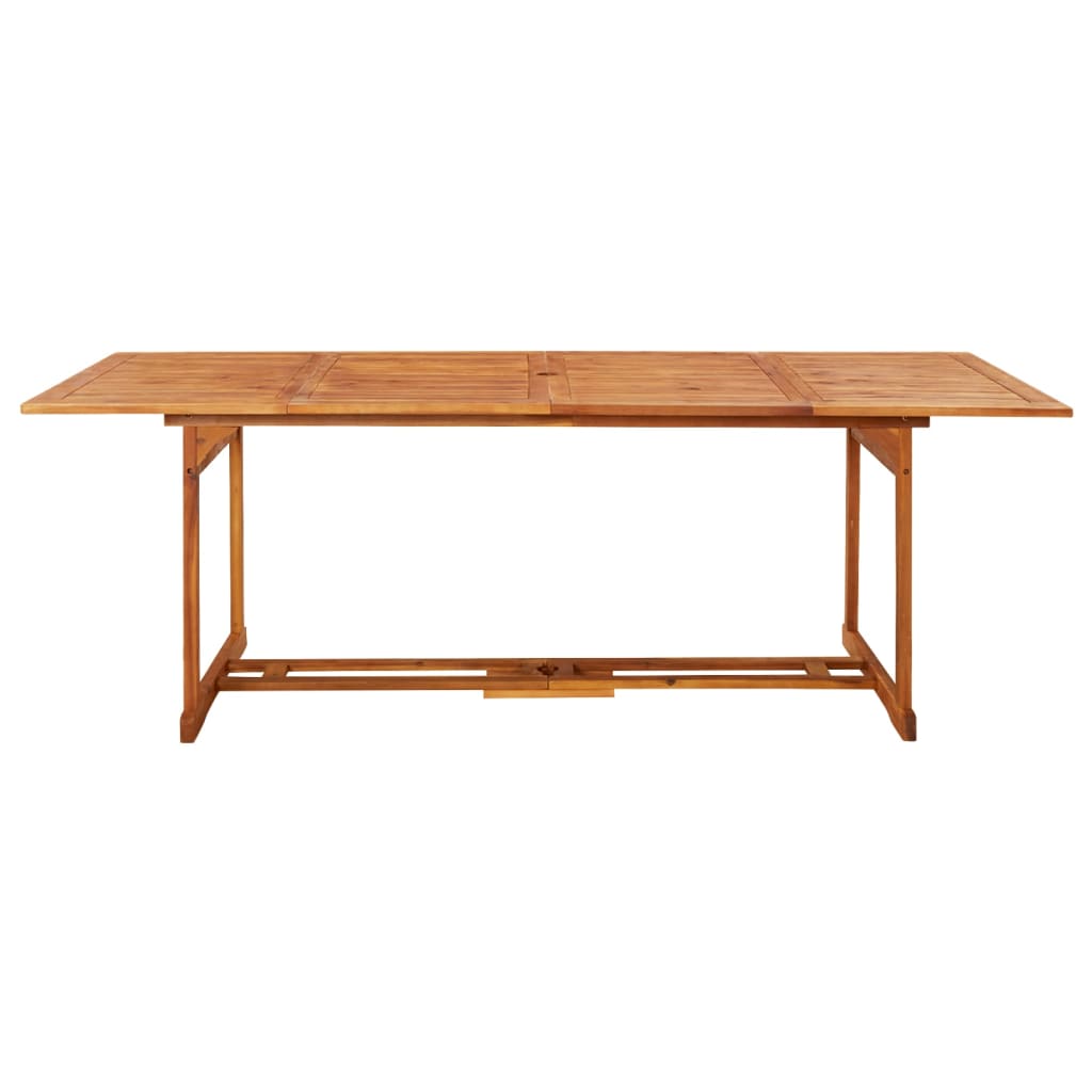 vidaXL Dining Set | Brown | Solid Acacia Wood | Large | Foldable | Dining Set