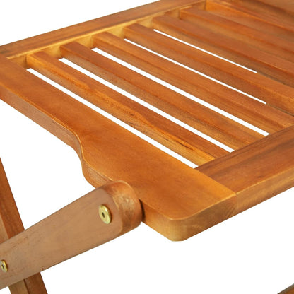 vidaXL Dining Set | Brown | Solid Acacia Wood | Large | Foldable | Dining Set