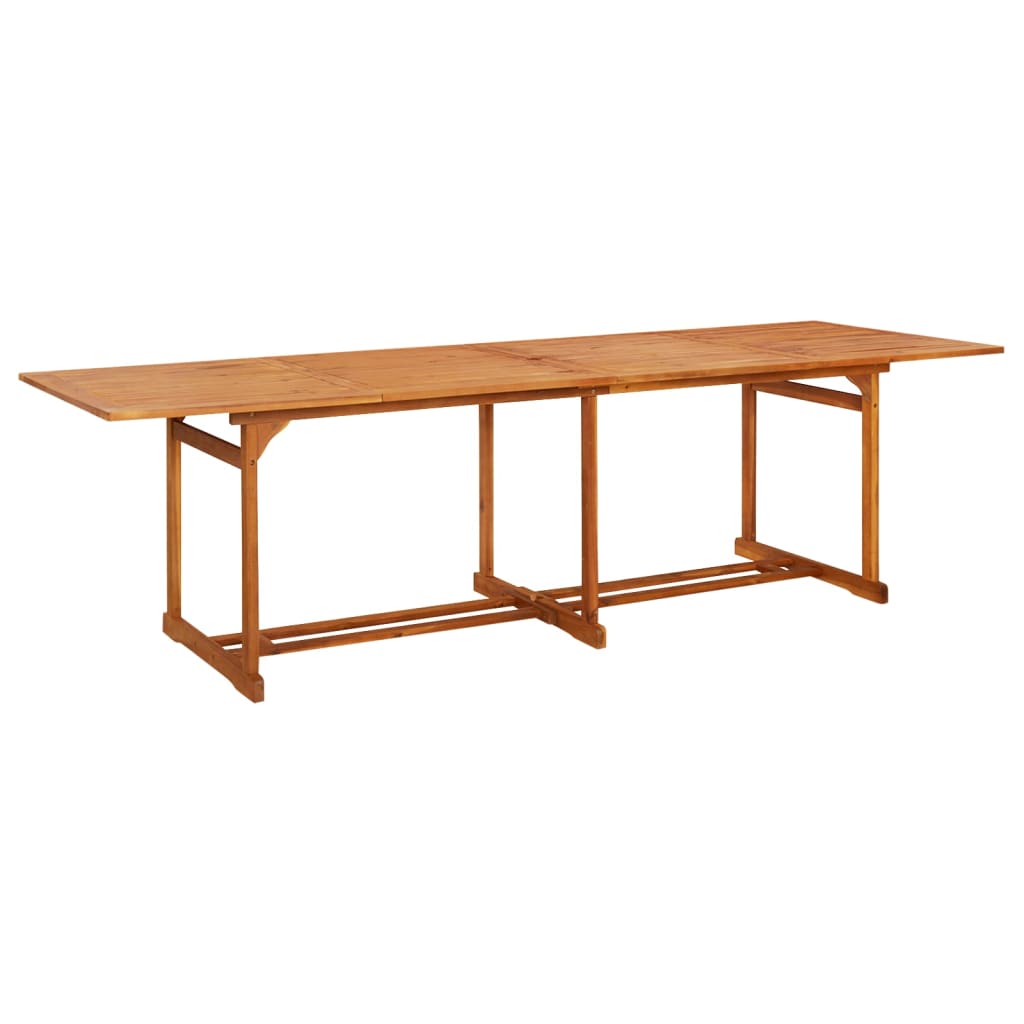 vidaXL Dining Set | Brown | Solid Acacia Wood | Large | Foldable | Dining Set