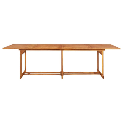 vidaXL Dining Set | Brown | Solid Acacia Wood | Large | Foldable | Dining Set