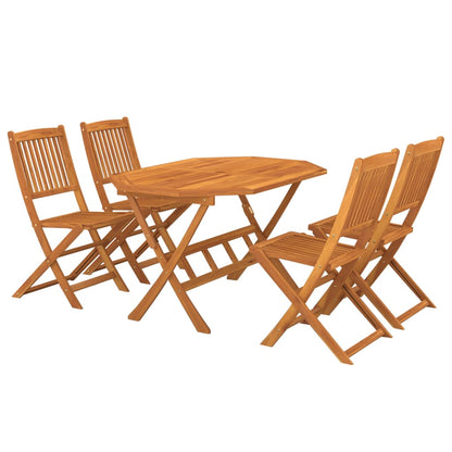 vidaXL Dining Set | Natural wood finish | Solid acacia wood | Medium
