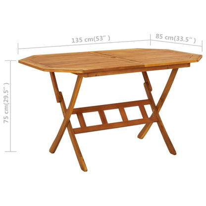 vidaXL Dining Set | Natural wood finish | Solid acacia wood | Medium