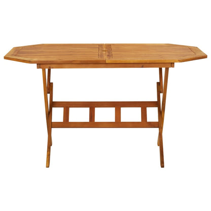 vidaXL Dining Set | Brown | Solid acacia wood | Medium | Foldable | Dining Set