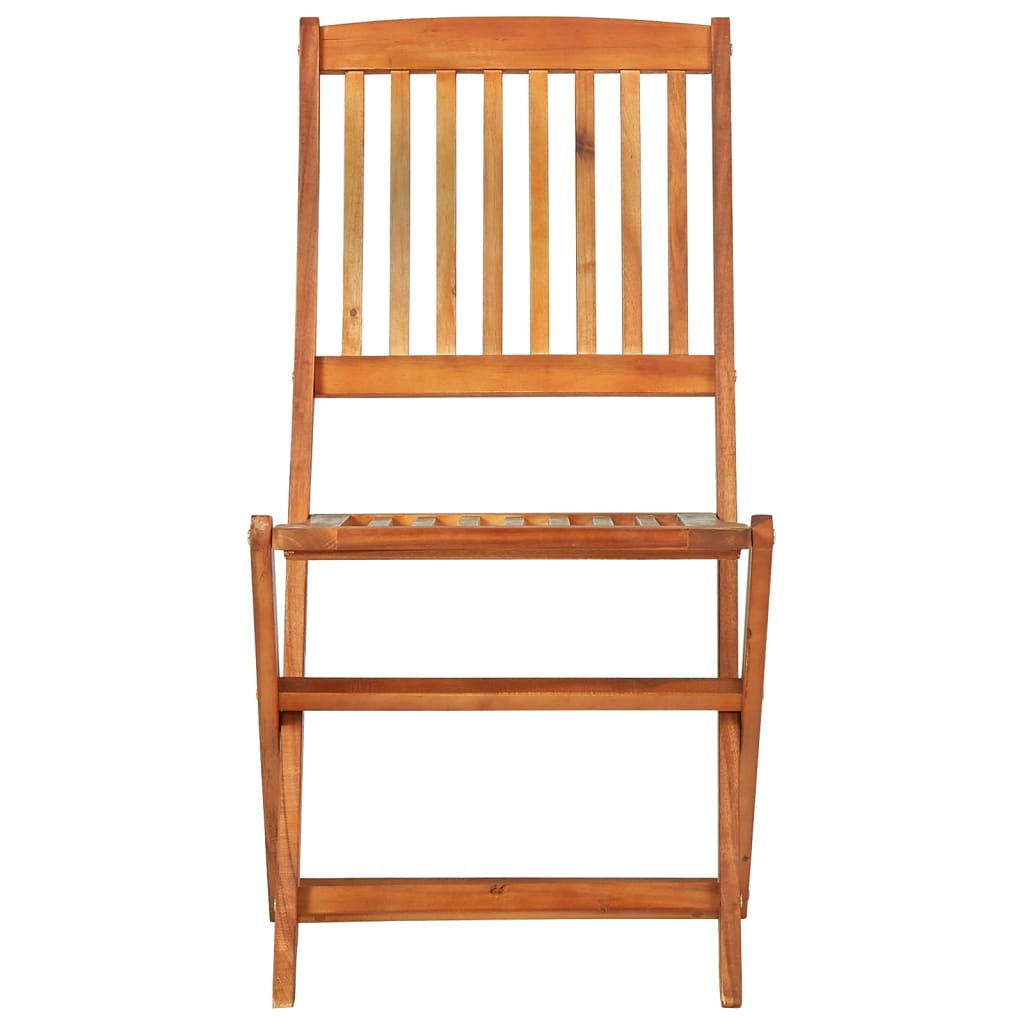 vidaXL Dining Set | Brown | Solid acacia wood | Medium | Foldable | Dining Set