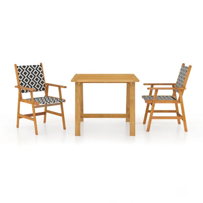 vidaXL Garden Dining Set | Brown | Solid Acacia Wood | Medium | Durable
