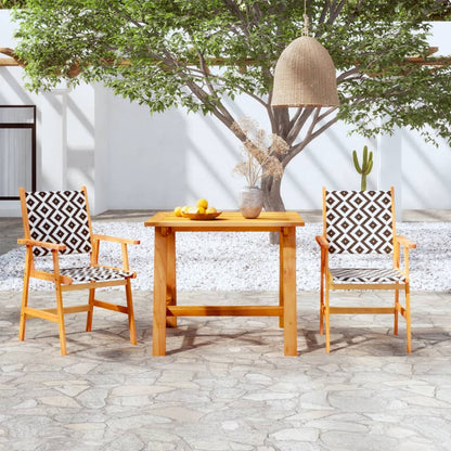 vidaXL Garden Dining Set | Brown | Solid Acacia Wood | Medium | Durable