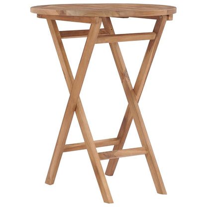 vidaXL 3 Piece Garden Dining Set Solid Wood Teak