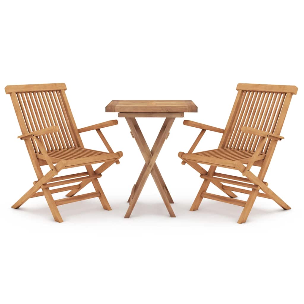 vidaXL Garden Dining Set | Teak | Smoothly sanded teak hardwood | Medium