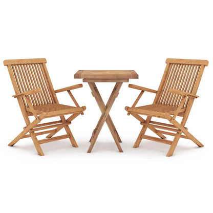 vidaXL Garden Dining Set | Teak | Smoothly sanded teak hardwood | Medium