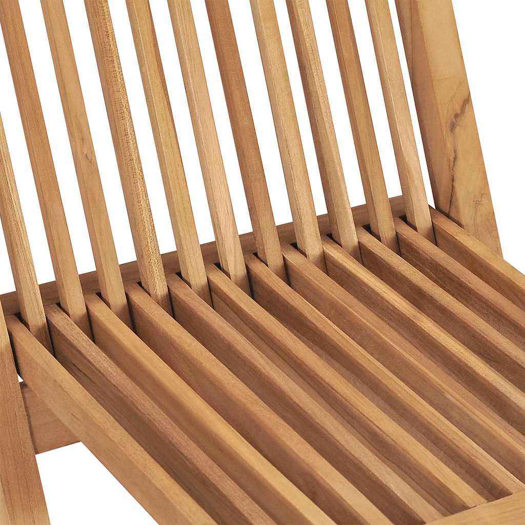 vidaXL Garden Dining Set | Teak | Solid teak wood | Compact | Foldable