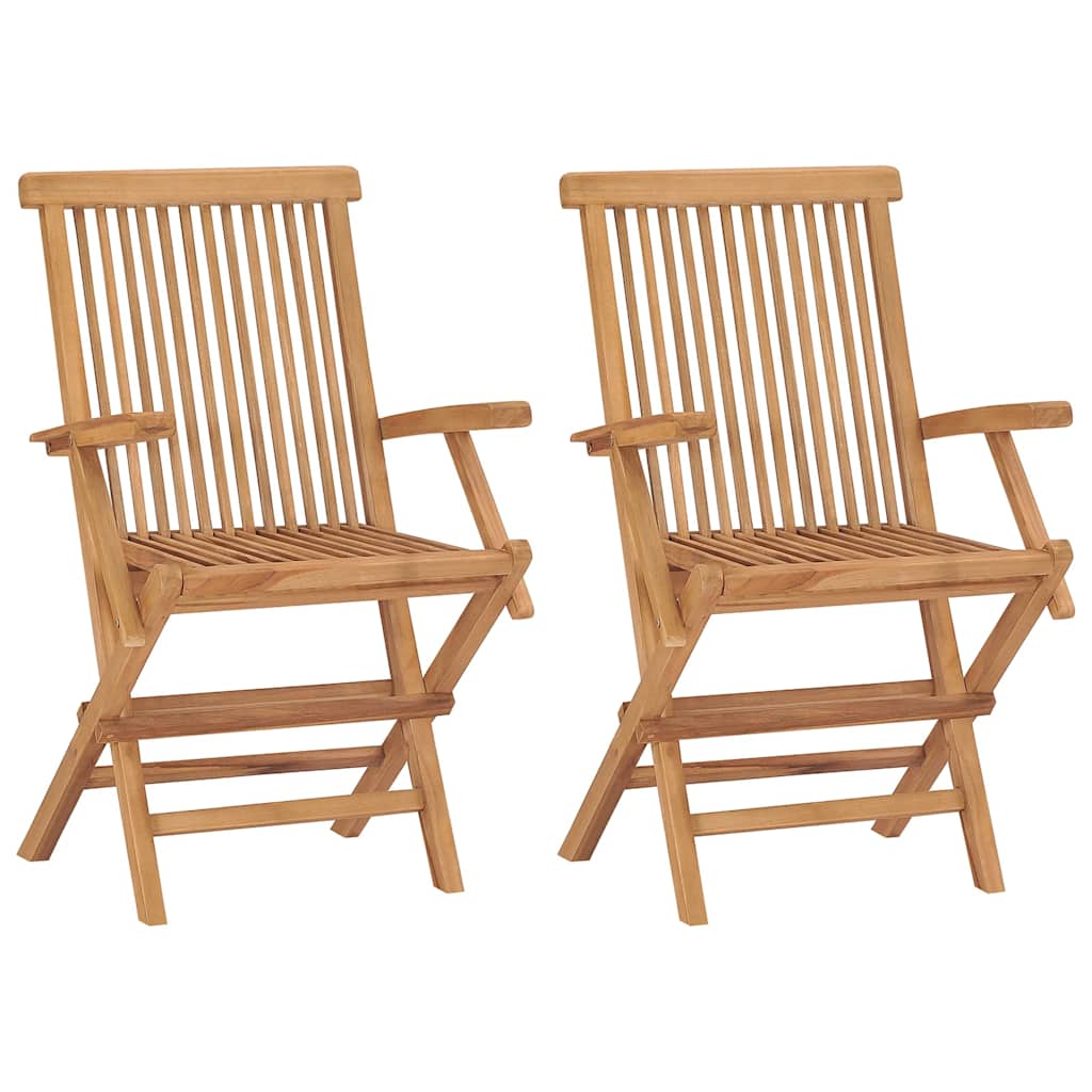 vidaXL 3 Piece Garden Dining Set Solid Wood Teak