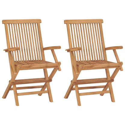 vidaXL 3 Piece Garden Dining Set Solid Wood Teak