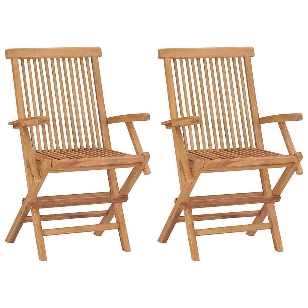 vidaXL 3 Piece Garden Dining Set Solid Wood Teak