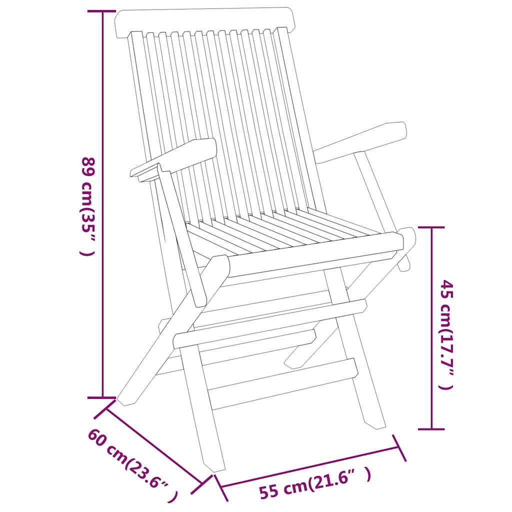 vidaXL Garden Dining Set | Natural Teak