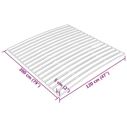 vidaXL Bed Slats Replacement with 17 Slats 120x200 cm