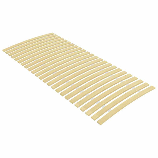 vidaXL Slatted Bed Base | Light Wood | Solid poplar wood | 90x200 cm | Foldable