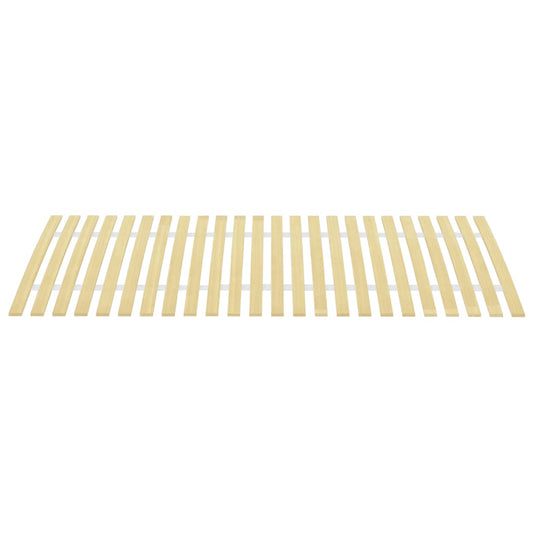 vidaXL Slatted Bed Base | Light Wood | Solid poplar wood | 90x200 cm | Foldable