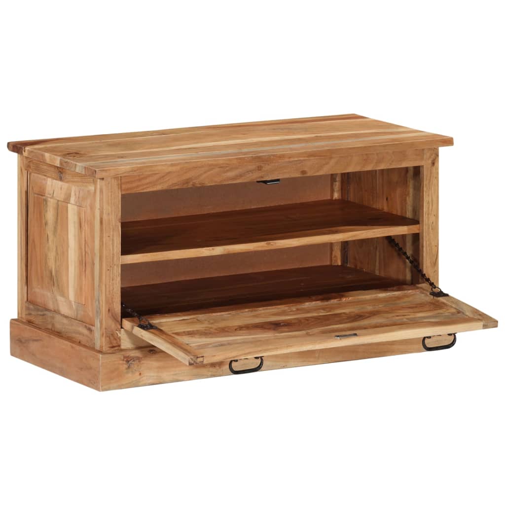 vidaXL Shoe Storage Bench 85x40x45 cm Solid Acacia Wood