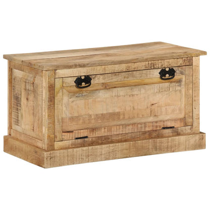 vidaXL Shoe Storage Bench | Natural Wood | Solid Mango Wood | Medium