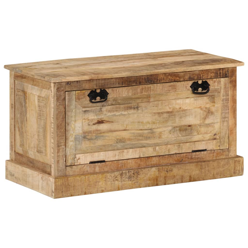 vidaXL Shoe Storage Bench | Natural Wood | Solid Mango Wood | Medium