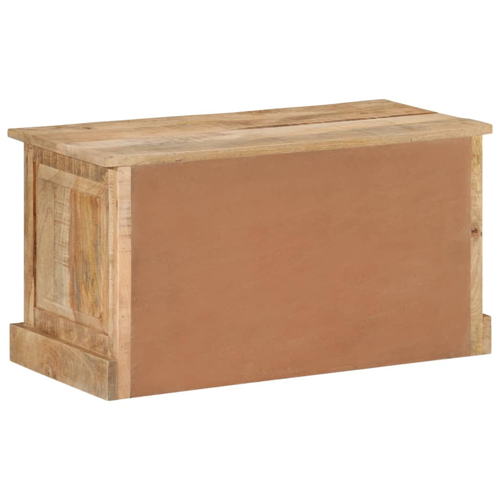 vidaXL Shoe Storage Bench | Natural Wood | Solid Mango Wood | Medium