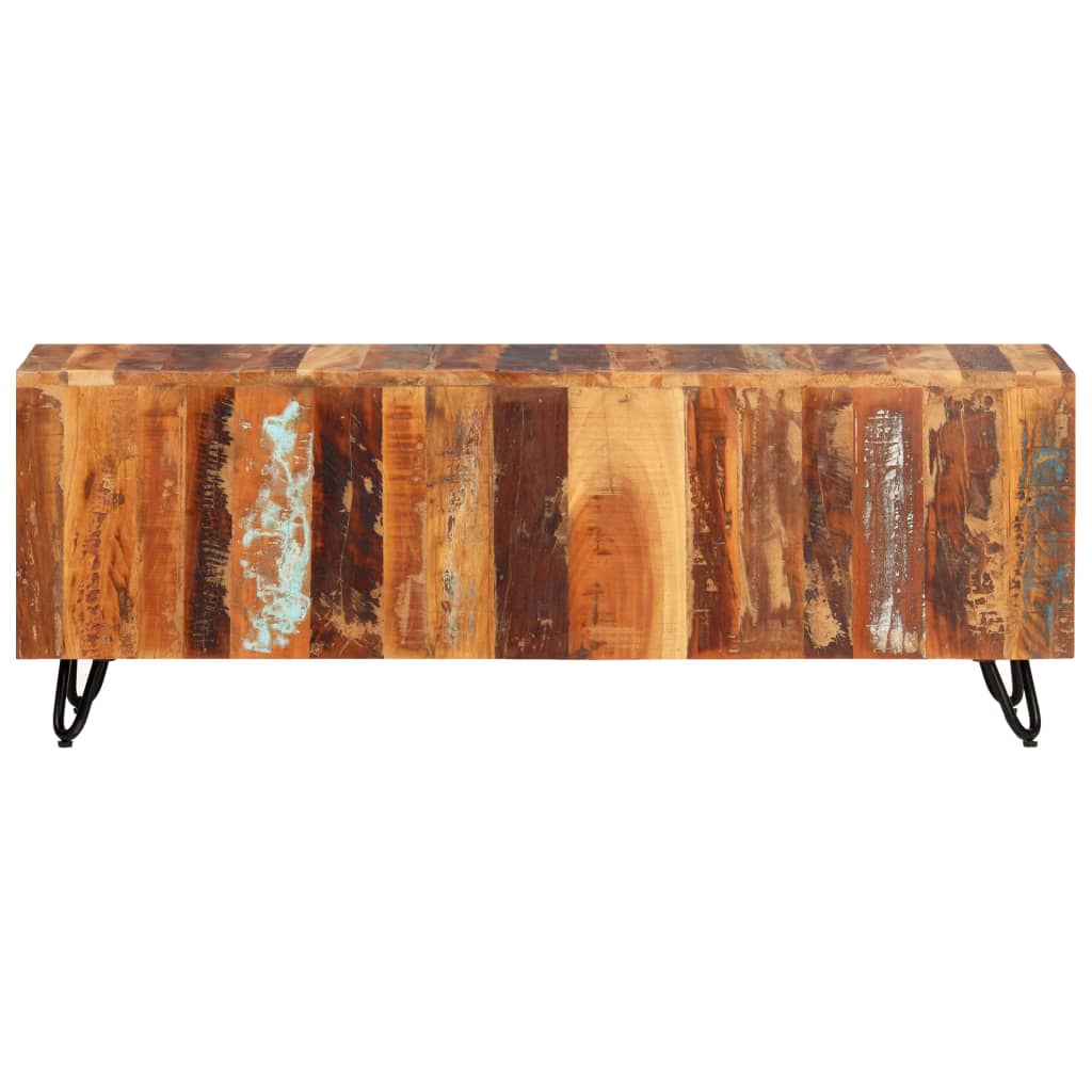 vidaXL TV Cabinet 110x30x40 cm Solid Wood Reclaimed