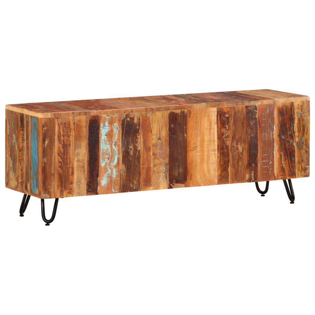 vidaXL TV Cabinet 110x30x40 cm Solid Wood Reclaimed