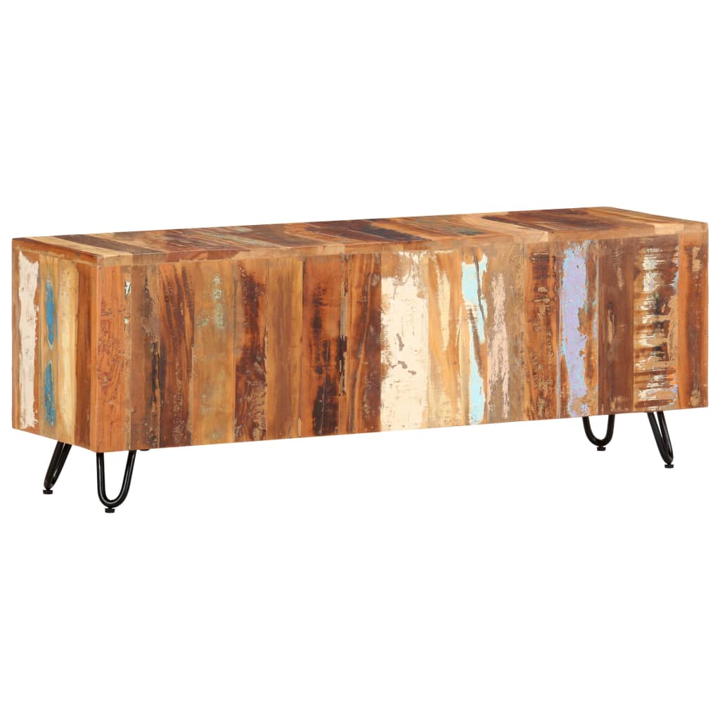 vidaXL TV Cabinet 110x30x40 cm Solid Wood Reclaimed