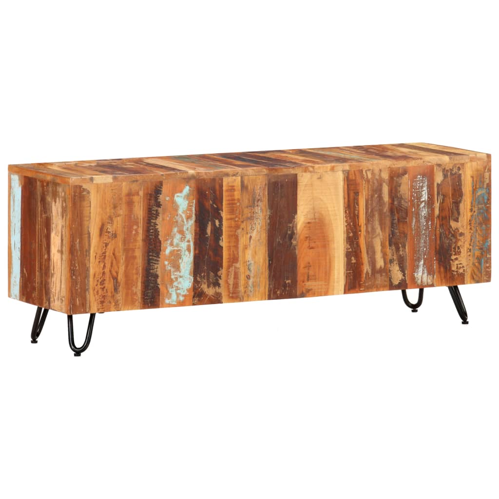 vidaXL TV Cabinet 110x30x40 cm Solid Wood Reclaimed