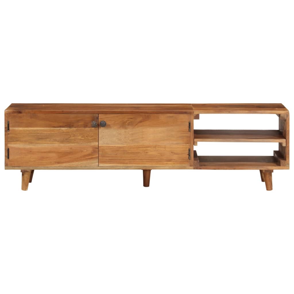 vidaXL TV Cabinet Solid Wood Acacia with Honey Finish 140x30x40 cm