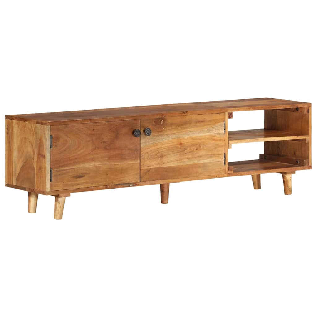 vidaXL TV Cabinet Solid Wood Acacia with Honey Finish 140x30x40 cm