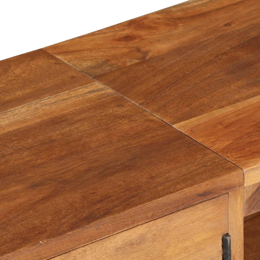 vidaXL TV Cabinet Solid Wood Acacia with Honey Finish 140x30x40 cm