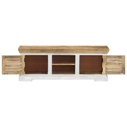 337848 vidaXL TV Cabinet 110x30x40 cm Solid Wood Mango