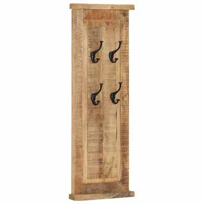 337853 vidaXL Coat Racks 2 pcs Solid Wood Mango 38x100 cm