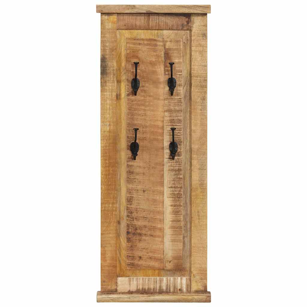 337853 vidaXL Coat Racks 2 pcs Solid Wood Mango 38x100 cm