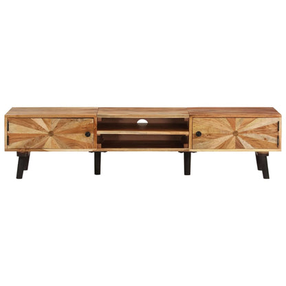 vidaXL TV Cabinet 145x35x35 cm Solid Acacia Wood