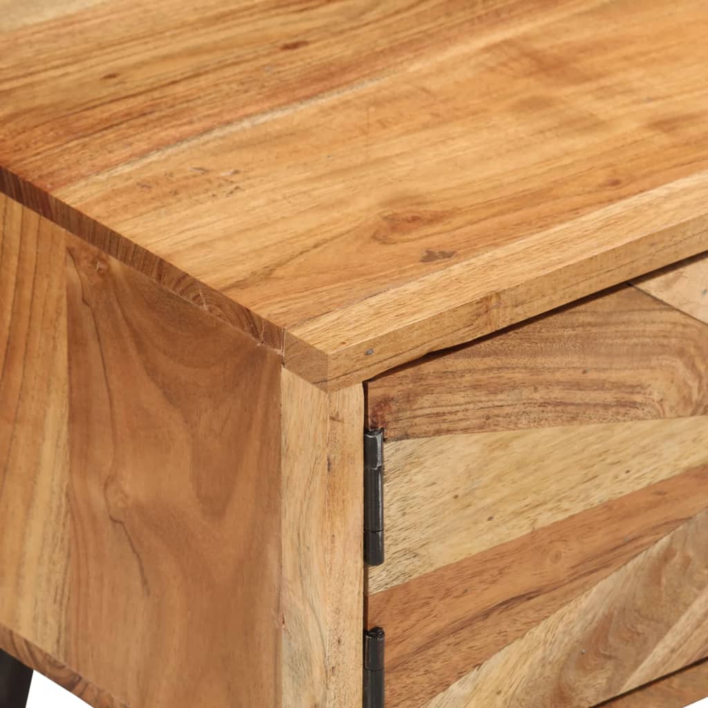 vidaXL TV Cabinet 145x35x35 cm Solid Acacia Wood