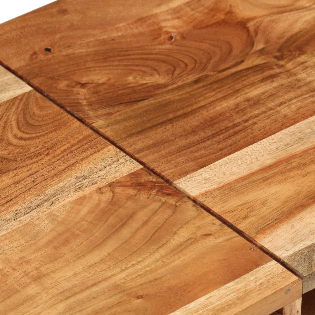 vidaXL TV Cabinet 145x35x35 cm Solid Acacia Wood