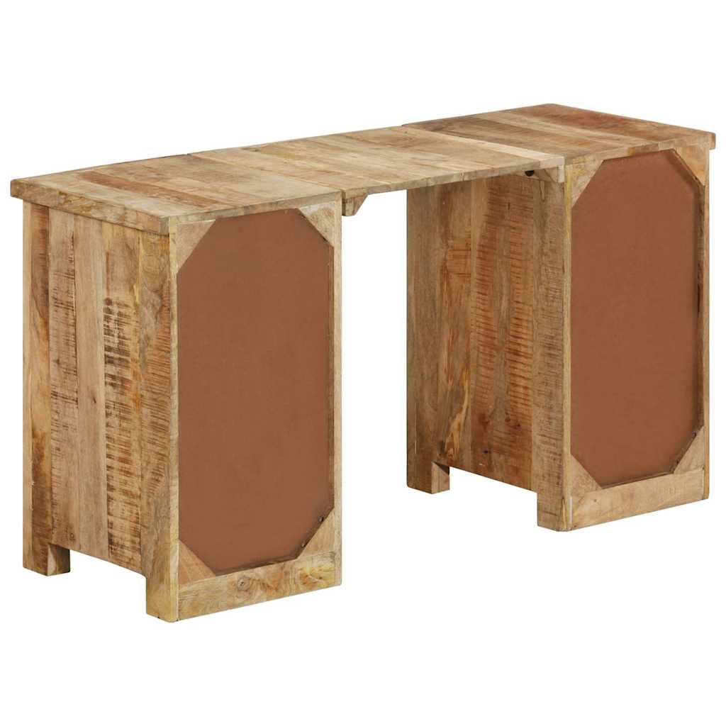 338209 vidaXL Pedestal Desk Solid Wood Mango 140x50x77 cm