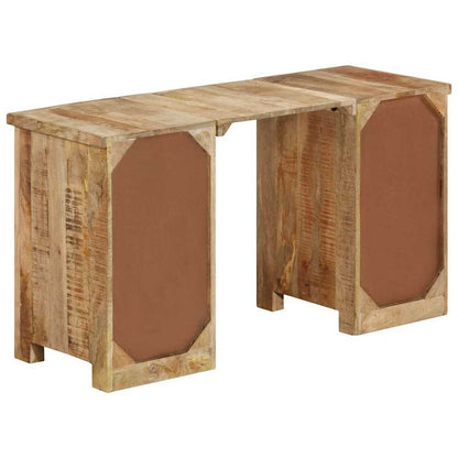 338209 vidaXL Pedestal Desk Solid Wood Mango 140x50x77 cm