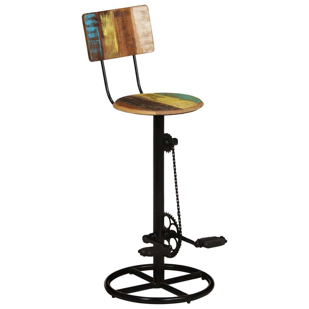 vidaXL Bar Stools 2 pcs Solid Wood Reclaimed