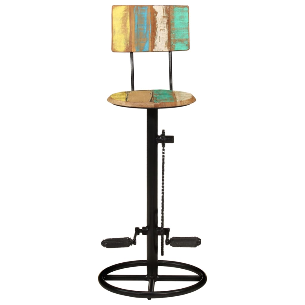 vidaXL Bar Stools 2 pcs Solid Wood Reclaimed