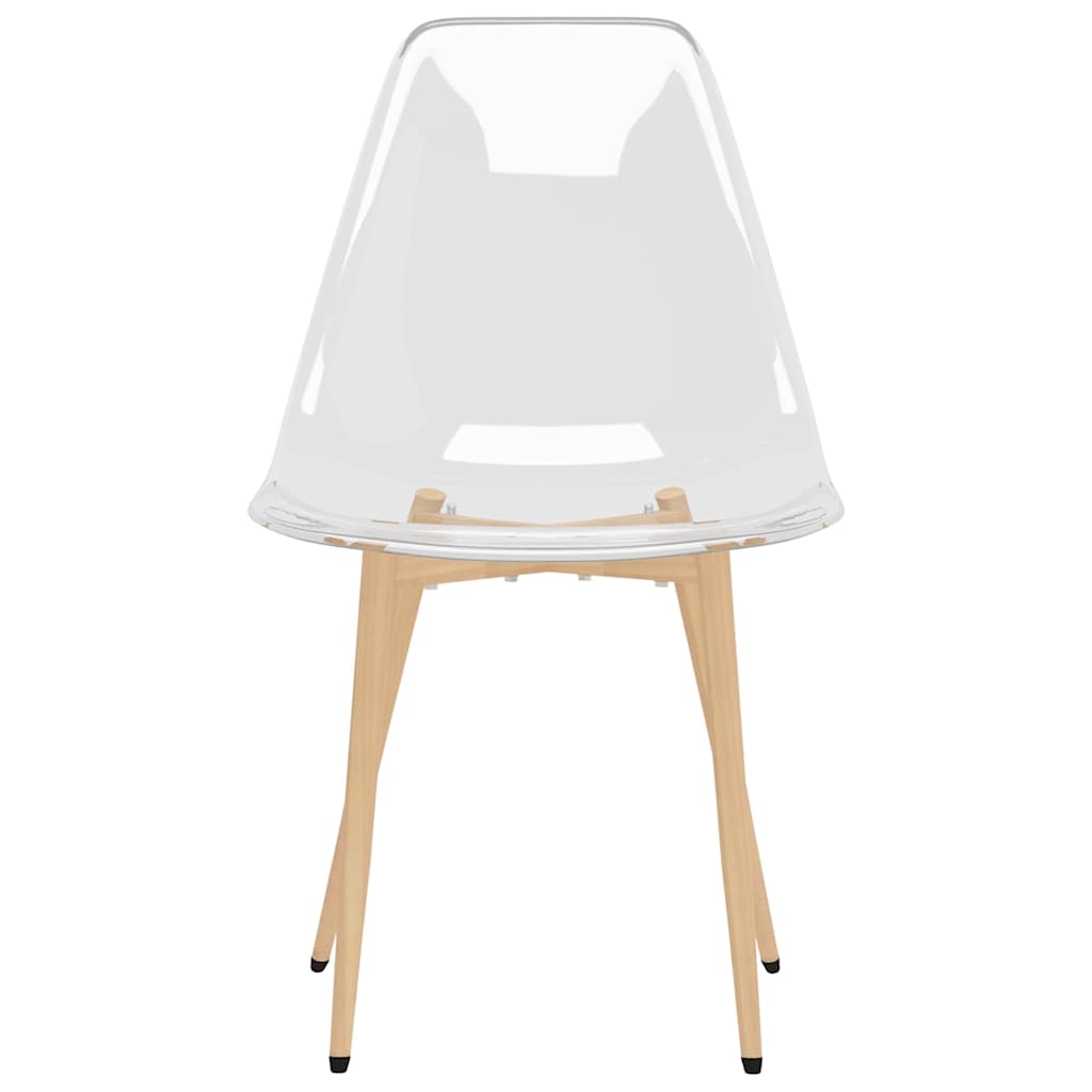 vidaXL Dining Chairs 6 pcs Transparent PET