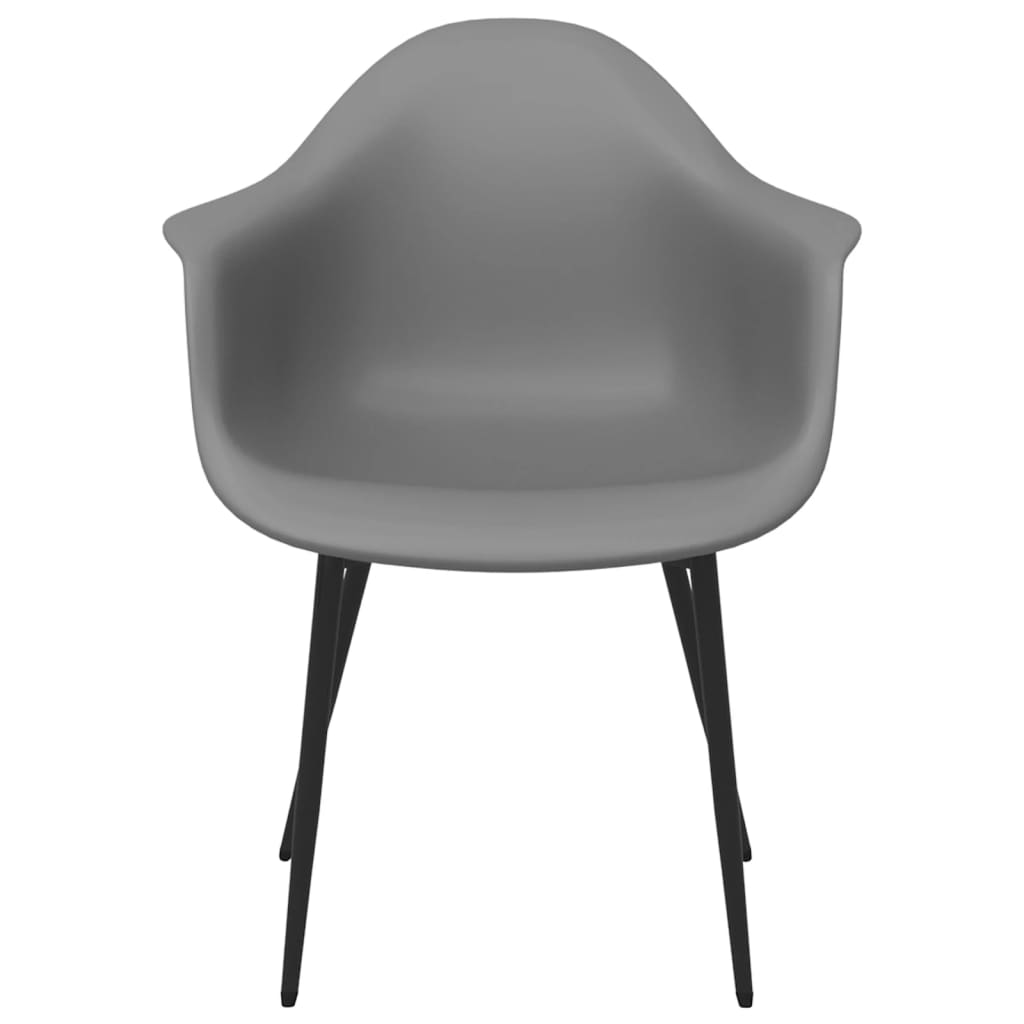 vidaXL Dining Chairs 6 pcs Grey PP