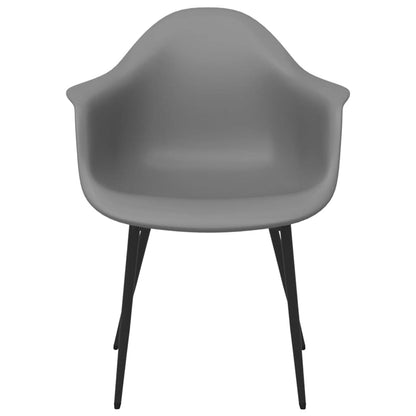 vidaXL Dining Chairs 6 pcs Grey PP