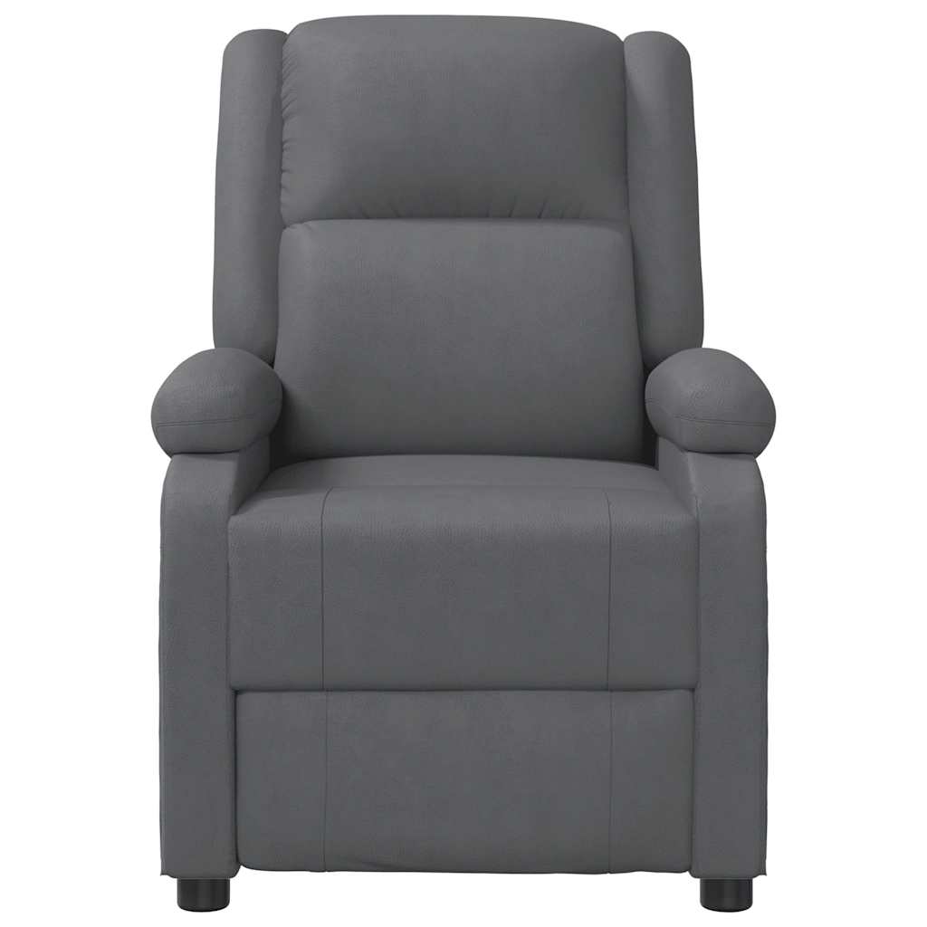 vidaXL Massage Chair Grey Faux Leather