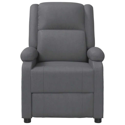 vidaXL Massage Chair Grey Faux Leather